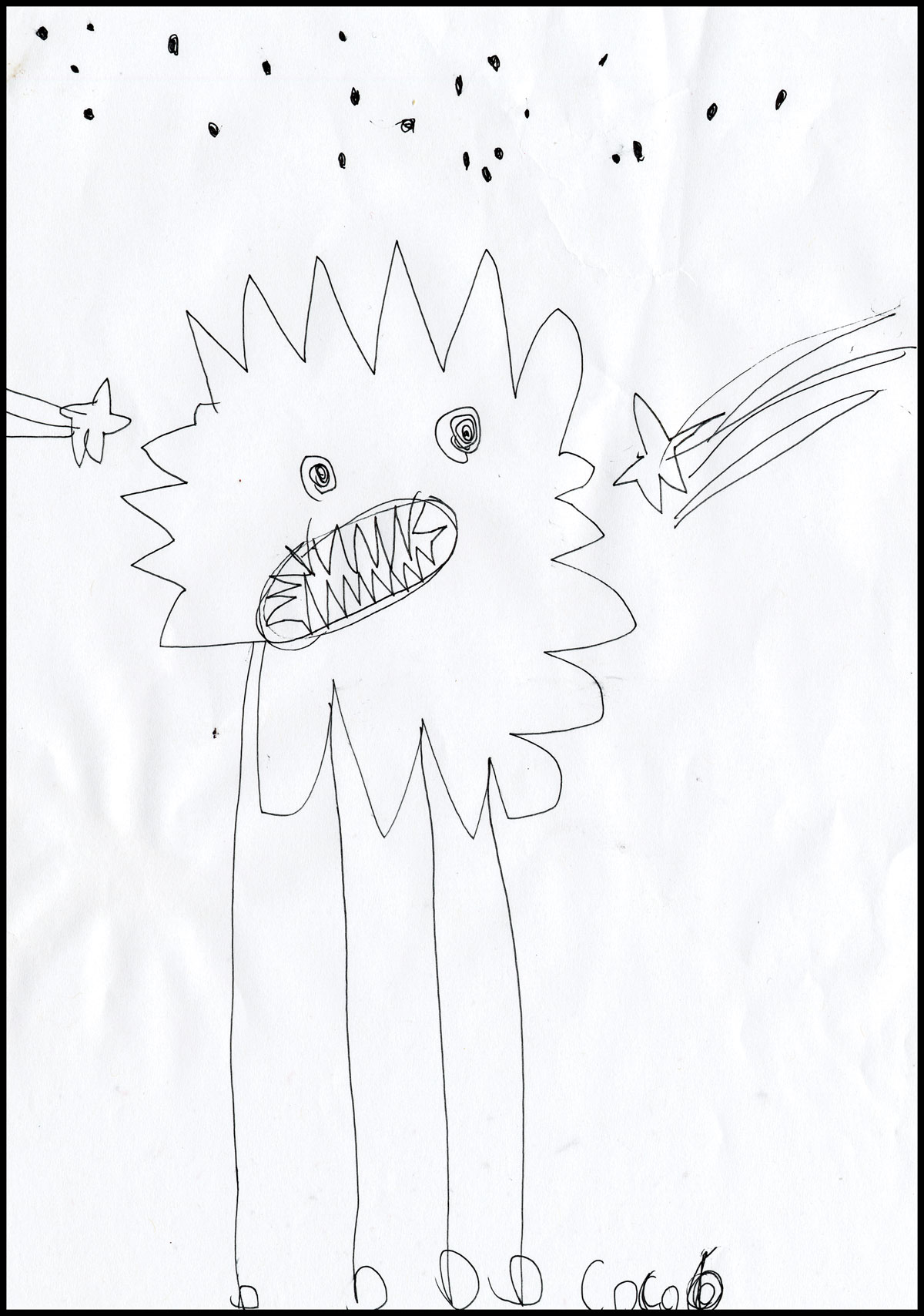 Illustration of monster by Coco.