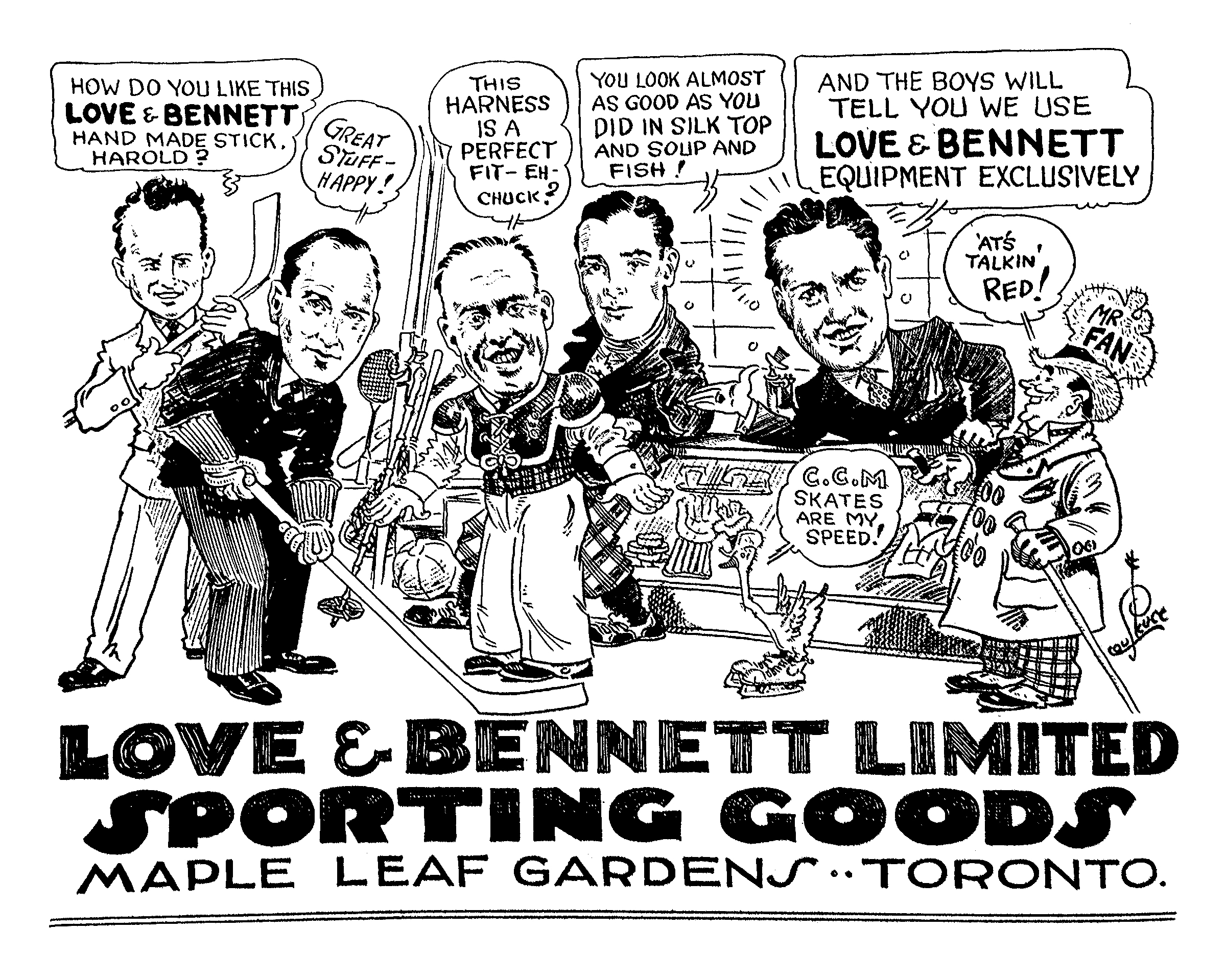 Photo of Love & Bennett ad by Lou Skuce