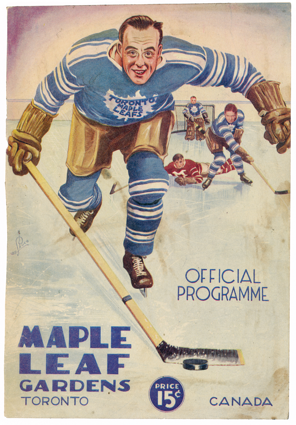 Picture of 1932 Maple Leaf Gardens program cover