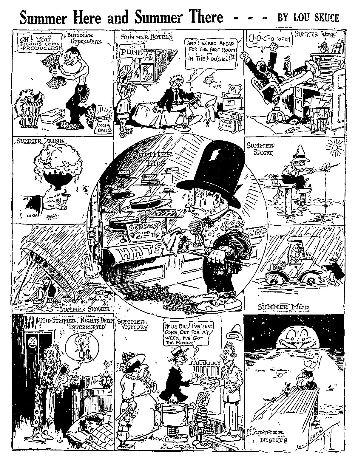 Editorial cartoon by Lou Skuce for the Toronto Sunday World, 1914