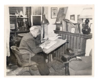 Photo of Lou Skuce in home studio